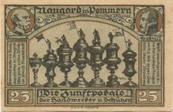 Naugard (heute: PL:Nowogard) - Städtische Sparkasse - -- - 25 Pfennig 