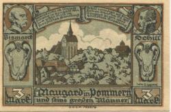 Naugard (heute: PL:Nowogard) - Städtische Sparkasse - 20.5.1922 - 3 Mark 