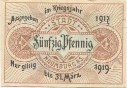 Naumburg - Stadt -1917 - 31.3.1919 - 50 Pfennig 