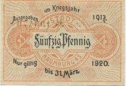 Naumburg - Stadt -1917 - 31.3.1920 - 50 Pfennig 