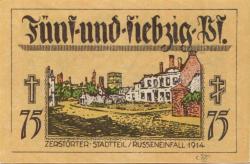 Neidenburg (heute: PL-Nidzica) - Stadt - November 1921 - 75 Pfennig