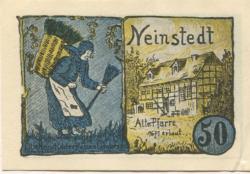 Neinstedt (heute: Thale) - Gemeinde - September 1921 - 50 Pfennig