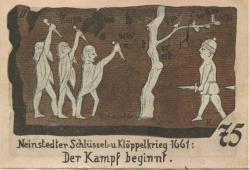 Neinstedt (heute: Thale) - Gemeinde - September 1921 - 75 Pfennig