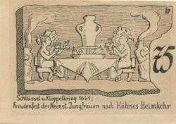 Neinstedt (heute: Thale) - Gemeinde - September 1921 - 75 Pfennig