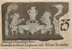 Neinstedt (heute: Thale) - Gemeinde - September 1921 - 75 Pfennig