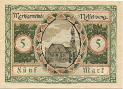 Nesselwang - Marktgemeinde - November 1918 - 5 Mark