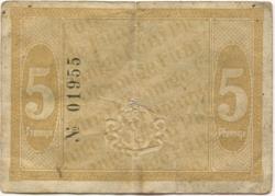 Netzschkau - Stadt - - 31.12.1918 - 5 Pfennig