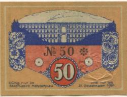 Netzschkau - Stadt - - 31.12.1921 - 50 Pfennig