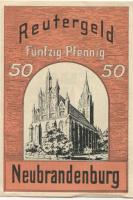 Neubrandenburg - Stadt - - 31.5.1922 - 50 Pfennig