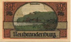 Neubrandenburg - Stadt - 2.7.1921 - 30.6.1922 - 25 Pfennig