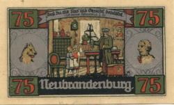 Neubrandenburg - Stadt - 2.7.1921 - 30.6.1922 - 75 Pfennig