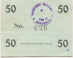 Neudorf (heute: PL-Nowa Wies) - Gemeinde - 1.4.1917 - 30.9.1917 - 1/2 Mark