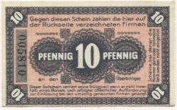 Neuhaldensleben (heute: Haldensleben) - Balleier, Wilhelm, Drogerie, Markt 15, und 20 weitere Aussteller - 10.11.1918 - 10 Pfennig