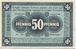 Neuhaldensleben (heute: Haldensleben) - Balleier, Wilhelm, Drogerie, Markt 15, und 20 weitere Aussteller - 10.11.1918 - 50 Pfennig
