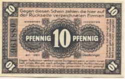 Neuhaldensleben (heute: Haldensleben) - Balleier, Wilhelm, Drogerie, Markt 15, und 19 weitere Aussteller - 1.8.1919 - 10 Pfennig