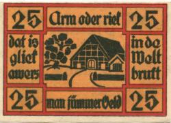 Neuhaus - Kreis - Februar 1921 - 31.12.1922 - 25 Pfennig