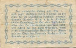 Neuhaus (heute: Föritztal) - Porzellanfabrik, vormals Armand Marseille GmbH - November 1918 - 1 Mark