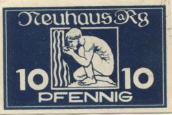 Neuhaus - Gemeinde - 1.3.1921 - 10 Pfennig