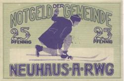 Neuhaus - Gemeinde - 1.3.1921 - 25 Pfennig