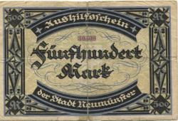 Neumünster - Stadt - 10.11.1922 - 500 Mark