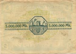 Neumünster - Stadt - 9.8.1923 - 5 Millionen Mark