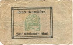 Neumünster - Stadt - 18.10.1923 - 5 Milliarden Mark