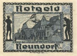 Neundorf (heute: Staßfurt) - Gemeinde - 1.9.1921 - 25 Pfennig