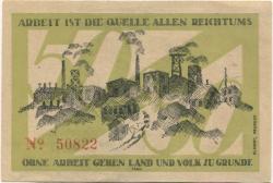 Neurode (heute: OL-Nowa Ruda) - Kreis - 1.1.1921 - 50 Pfennig