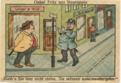 Neuruppin - Stadt - Juli 1921 - 25 Pfennig