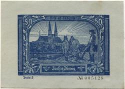 Neuruppin - Stadt - August 1921 - 50 Pfennig 