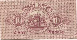 Neuß - Stadt - 1.3.1918 - 10 Pfennig