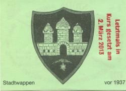 Nidda - Gasthofbrauerei und Hotel zur Traube - 2.3.2013 - 1 Euro