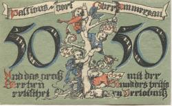 Oberammergau - Gemeinde - 1.7.1921 - 50 Pfennig 