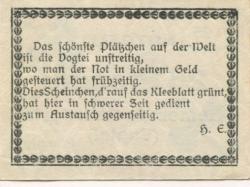 Oberdorla (heute: Vogtei) - Oberdorlaer Spar- und Darlehnskasssen-Verein eGmuH - ---  25 Pfennig 