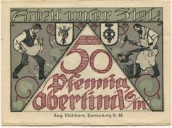 Oberlind (heute: Sonneberg) - Gemeinde - 1920 - 50 Pfennig