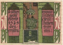Oberlind (heute: Sonneberg) - Gemeinde - 1921 - 50 Pfennig