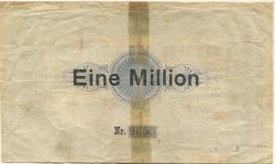 Oberlungwitz - Girokasse - 2.8.1923 - 1 Million Mark