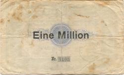 Oberlungwitz - Girokasse - 2.8.1923 - 1 Million Mark