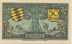 Oberndorf - Stadt - April 1918 - 50 Pfennig