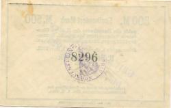 Obernkirchen-Schauenstein - Heye, H., Glasfabrik - 1.11.1922 - 5.2.1923 - 500 Mark