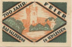Ober Salzbrunn (heute: PL-Szczawno Zdrój) - Gemeinde - 1921 - 50 Pfennig
