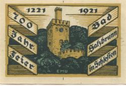 Ober Salzbrunn (heute: PL-Szczawno Zdrój) - Gemeinde - 1921 - 50 Pfennig 