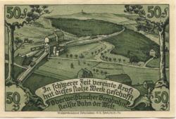 Oberweißbach, Cursdorf, Deesbach und Lichtenhain (heute: Schwarzatal) - Gemeinden - 1.7.1921 - 50 Pfennig