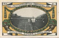 Oberwesel - Turn- und Sport-Verein Vesalia 08 - 1.9.1921 - 75 Pfennig
