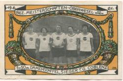 Oberwesel - Turn- und Sport-Verein Vesalia 08 - 1.9.1921 - 100 Pfennig