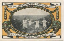 Oberwesel - Turn- und Sport-Verein Vesalia 08 - 1.9.1921 - 100 Pfennig