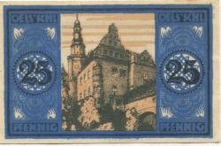 Oels (heute: PL-Olesnica) - Kaufmännischer Verein - 1.3.1921 - 25 Pfennig