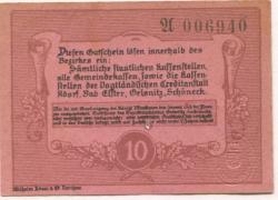 Oelsnitz - Amtshauptmannschaft - 6.5.1917 - 31.12.1918 - 10 Pfennig