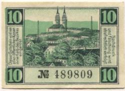 Oelsnitz - Amtshauptmannschaft - 1.12.1918 - 31.12.1920 - 10 Pfennig