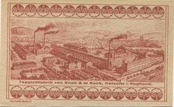 Oelsnitz - Koch & te Kock, Teppichfabrik, Filiale Oelsnitz - 15.9.1923 - 50000 Mark